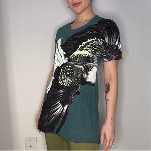 MAISON MARTIN MARGIELA Eagle Printed Mini Dress / Top